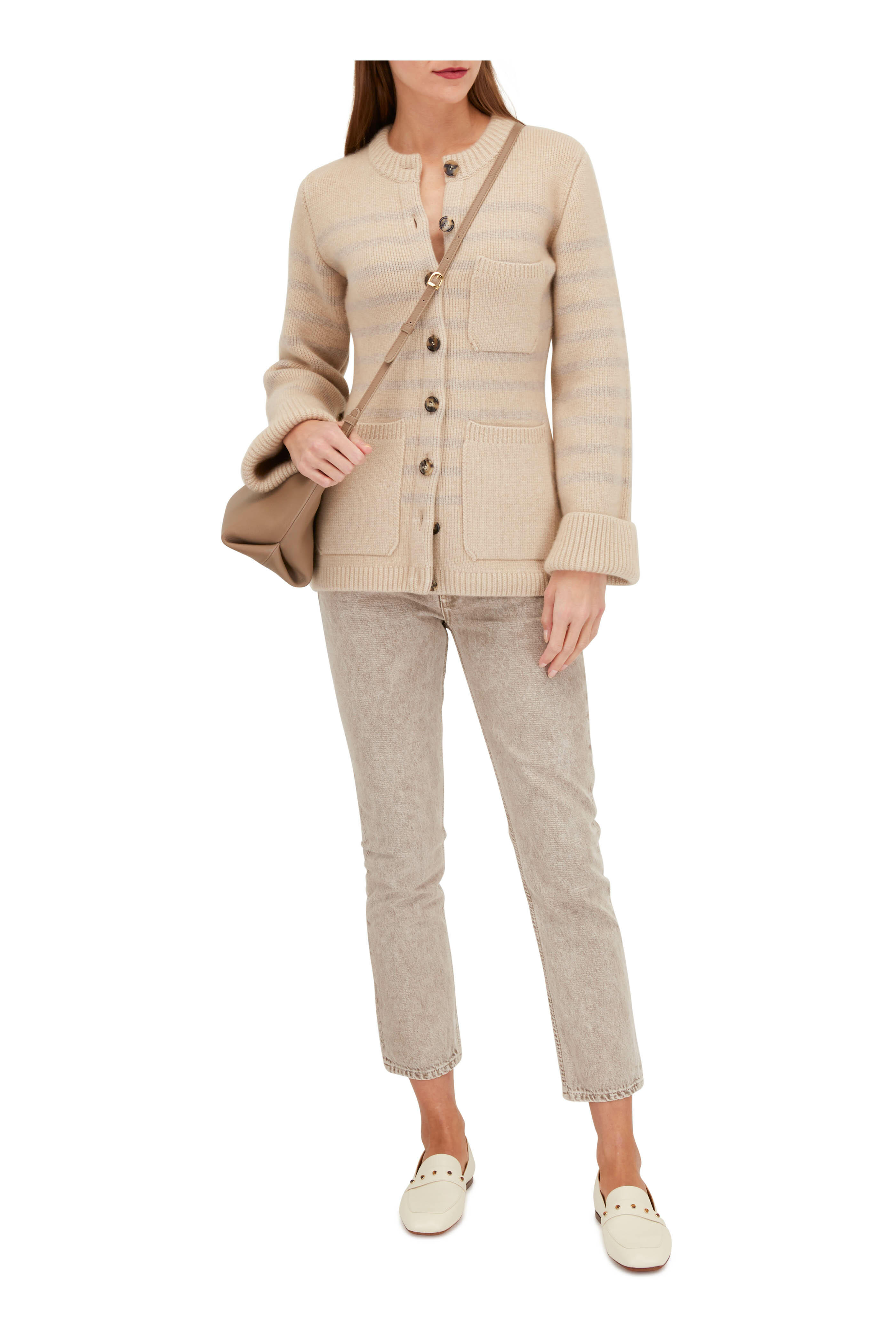 Chloé - Aurna Eggshell Low-Heel Loafer