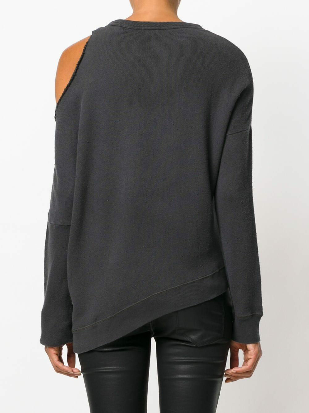 R13 - Vintage Black Distorted Sweatshirt
