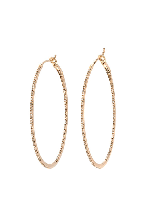 Kai Linz Diamond Hoop Earrings - view 1