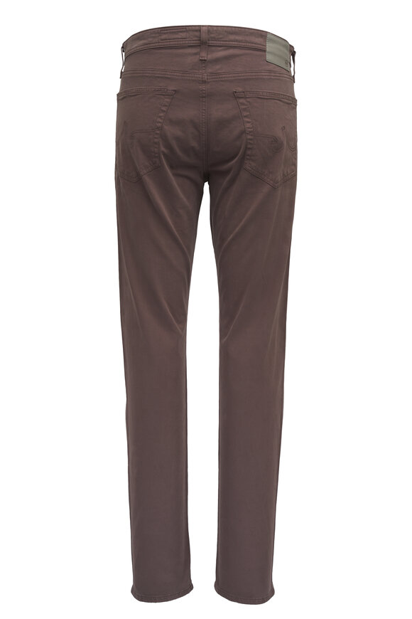 AG - Tellis Berry Brown Sueded Slim Pant