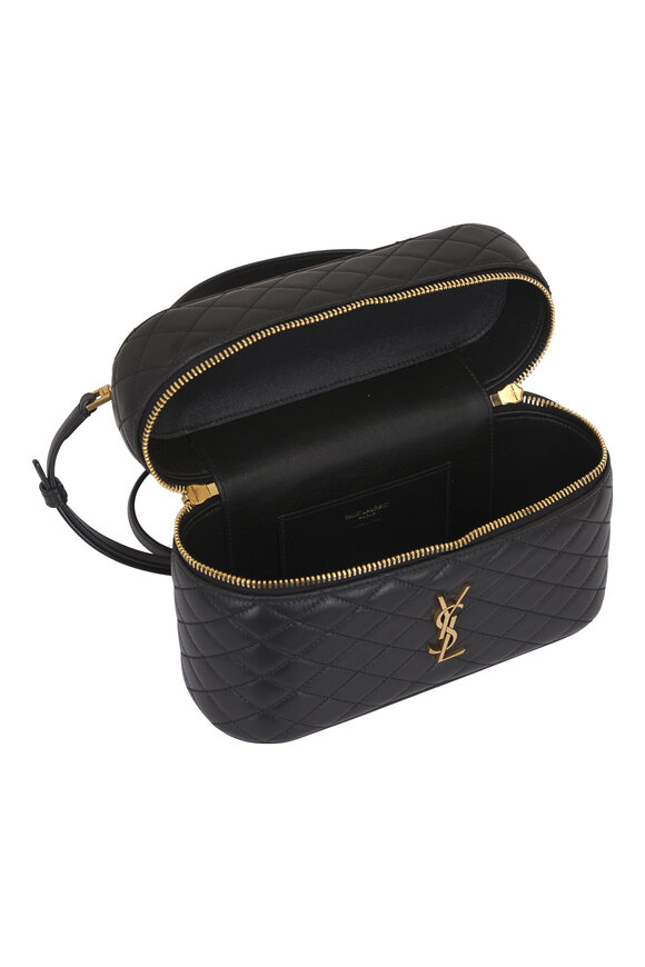 Saint Laurent Gaby Large Black Quilted Leather Vanity Bag - view 5