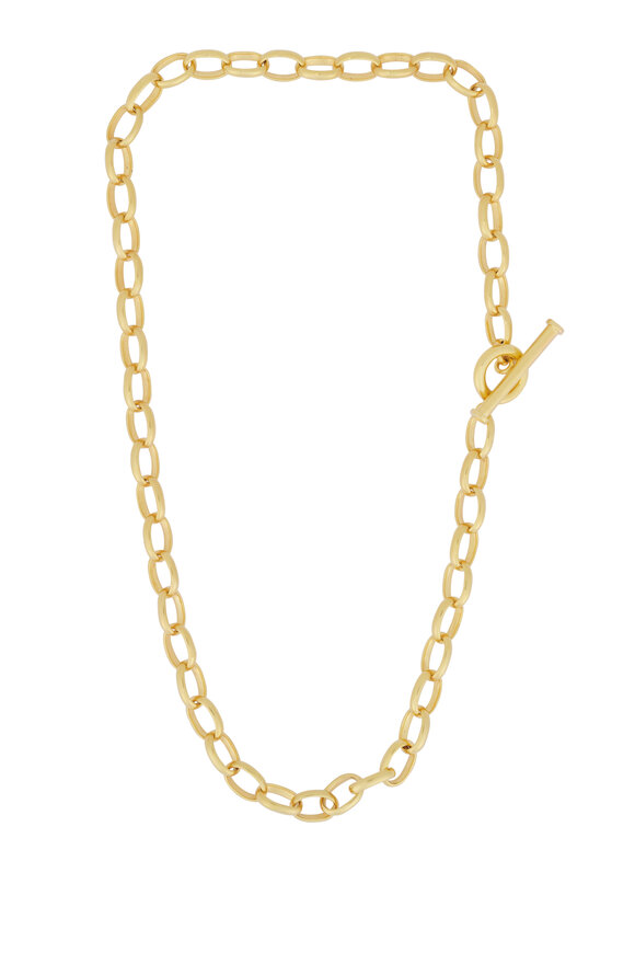 Caroline Ellen 20k Yellow Gold Link Necklace - view 1