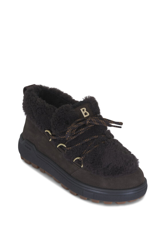Bogner Chamonix S 19 B Dark Brown Suede Short Boot - view 1