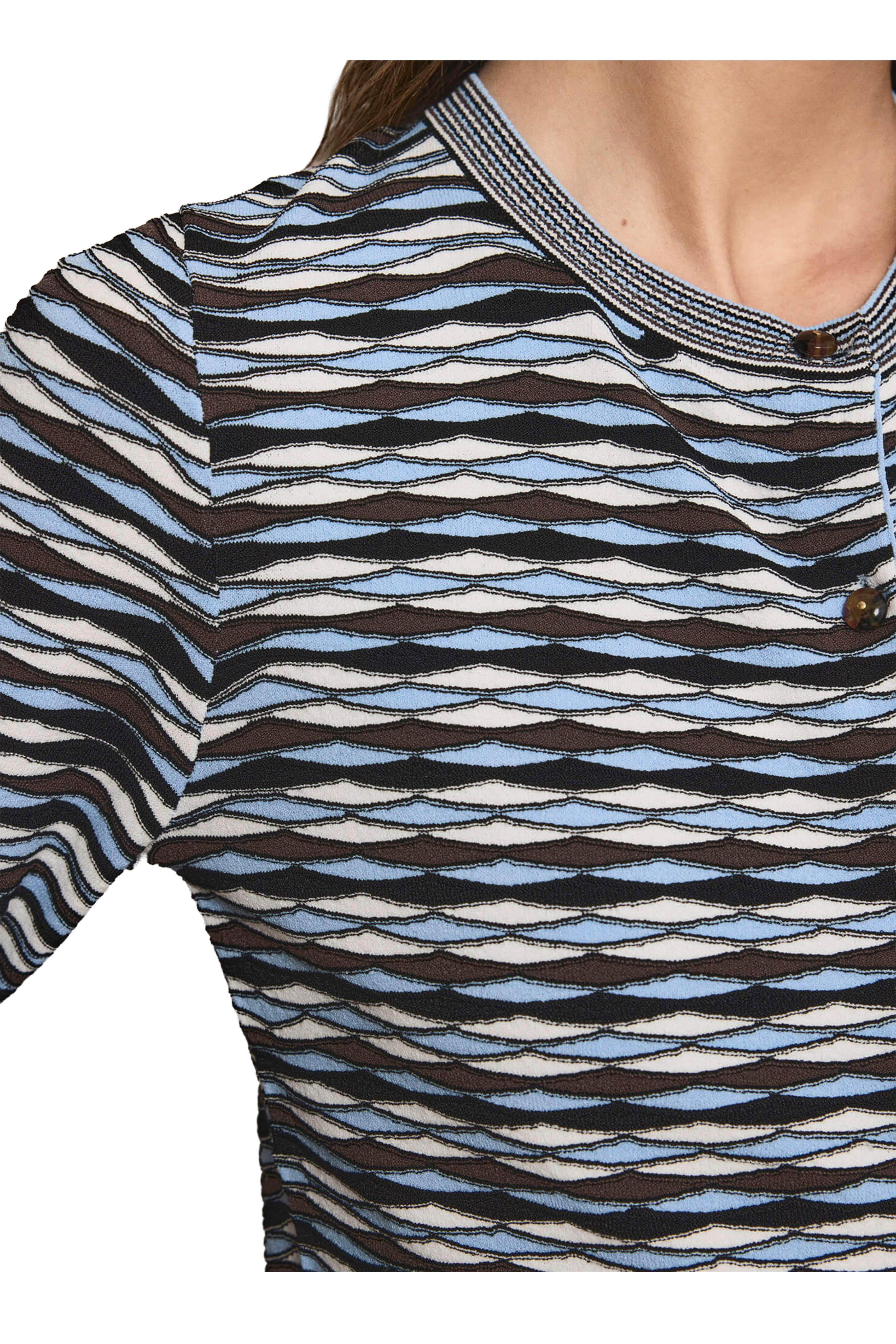Veronica Beard - Cambria Blue Jay Multi Color Knit Cardigan