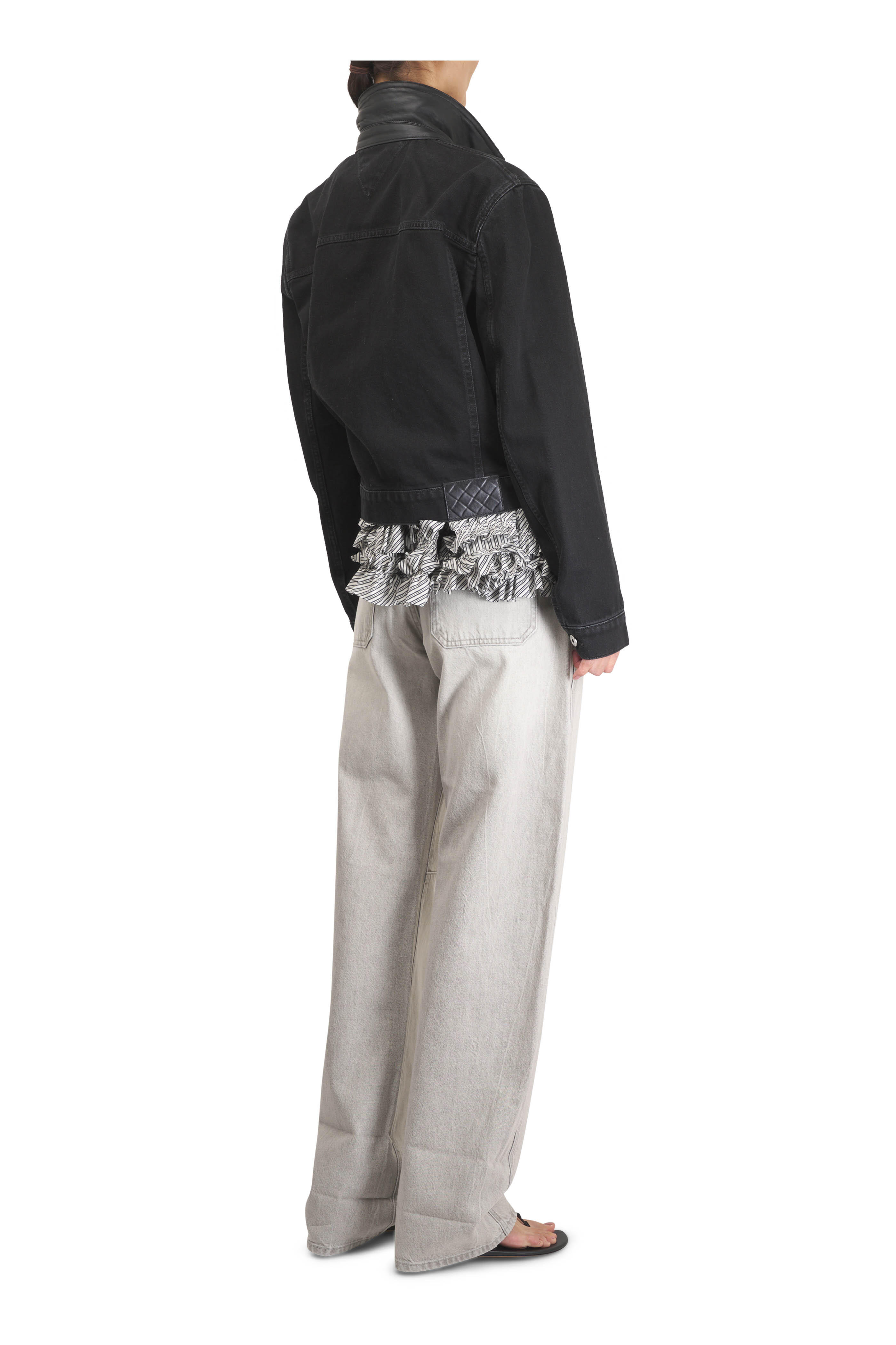 Dries Van Noten - Cemil Washed Striped Ruffled Tank Top