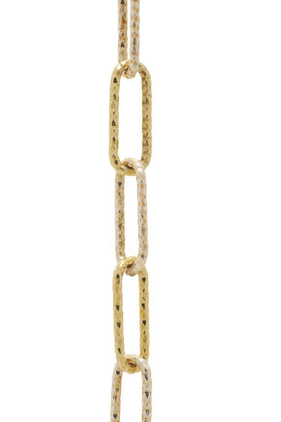 Cristina V. - Safety Pin Two Toned Etched Bracelet