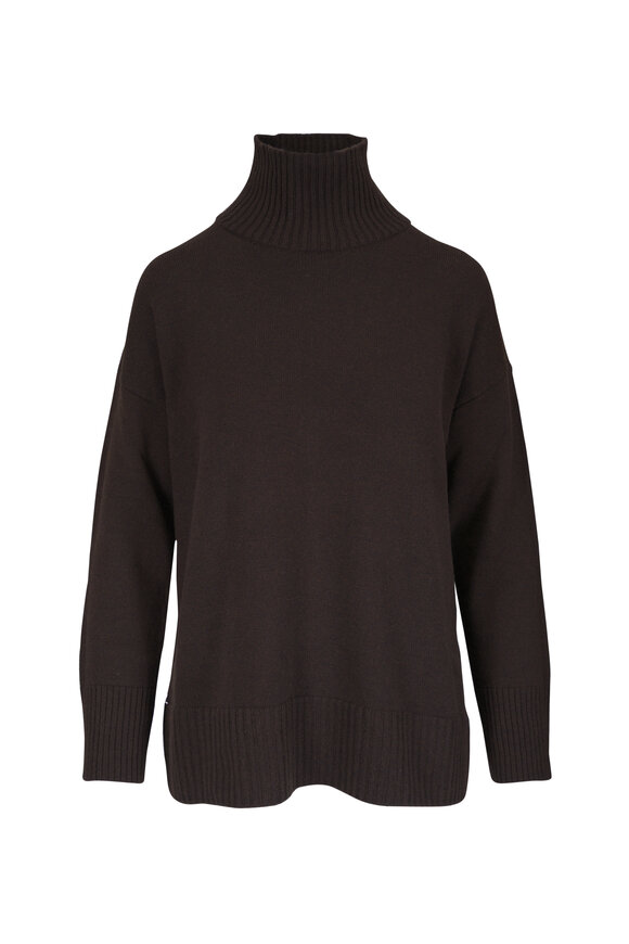 Lafayette 148 New York Truffle Cashmere Turtleneck Sweater - view 1
