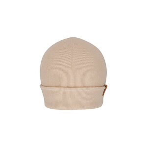 VINCE Wool Cashmere Rib Knit Beanie Hat Embroidered Logo Cuff NEW OS Oatmeal Cashmere Ribbed Beanie in Vince Products Women | Vince main image 4