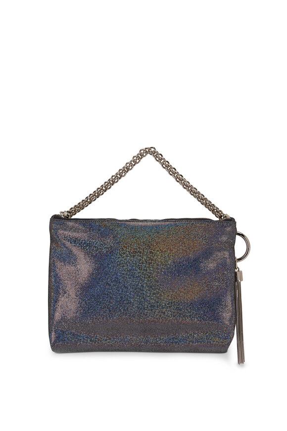 Jimmy Choo - Callie Metallic Disco Suede Clutch Bag