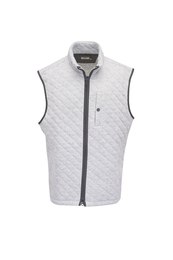 Moncler - White Quilted Puffer Vest | Mitchell Stores