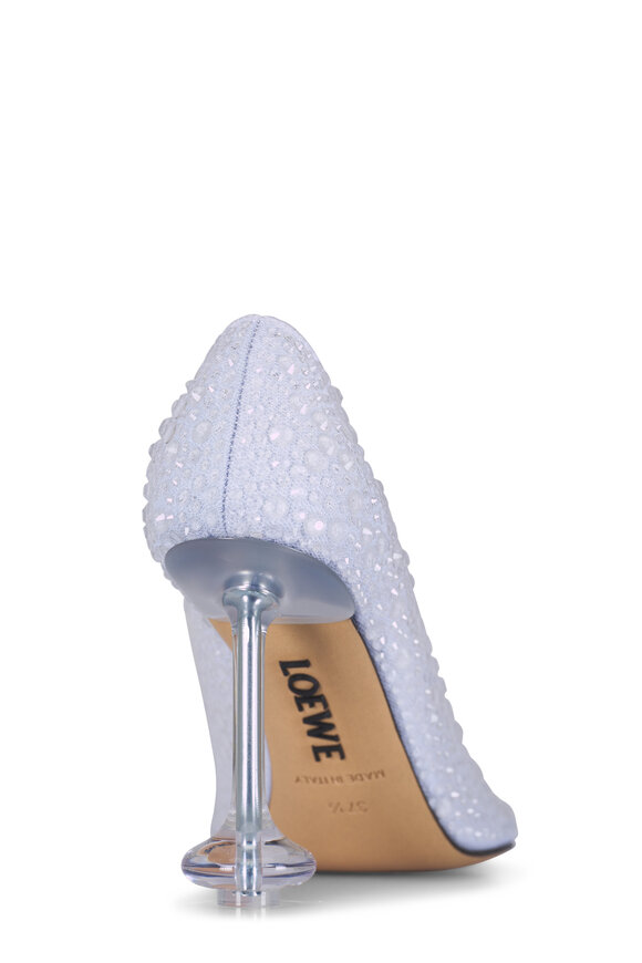 Loewe Toy Transparent Embellished Pump, 90mm - view 4