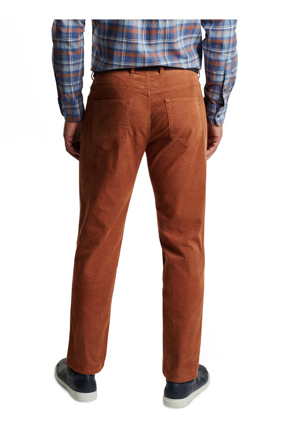 Peter Millar - Super Soft Cognac Corduroy Five Pocket Pant 