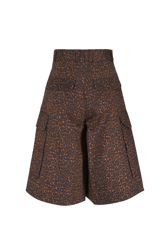 Odeeh Chocolate Animal Print Shorts - view 4