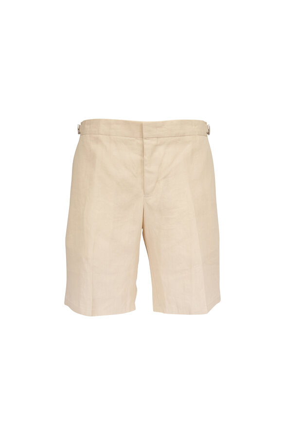 Orlebar Brown Norwich Chai Linen Shorts - view 1