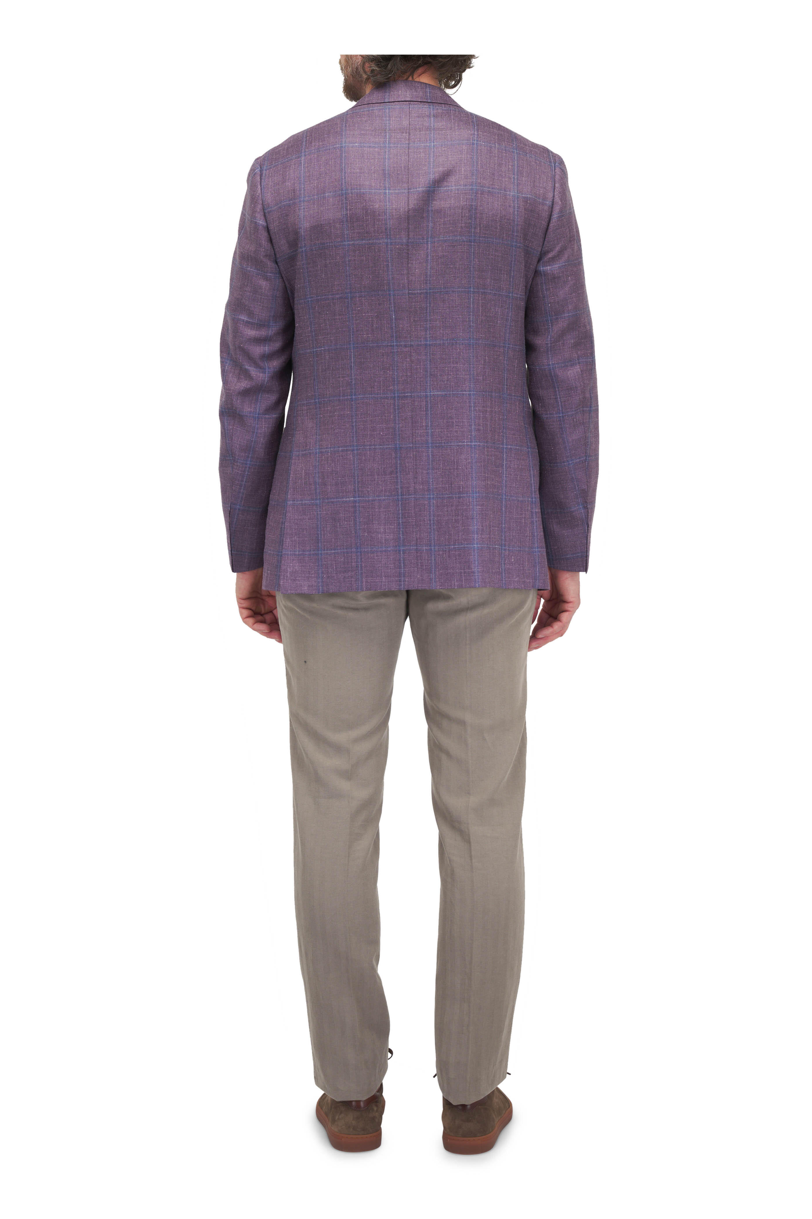 Canali - Sand Botanical Print Sport Shirt