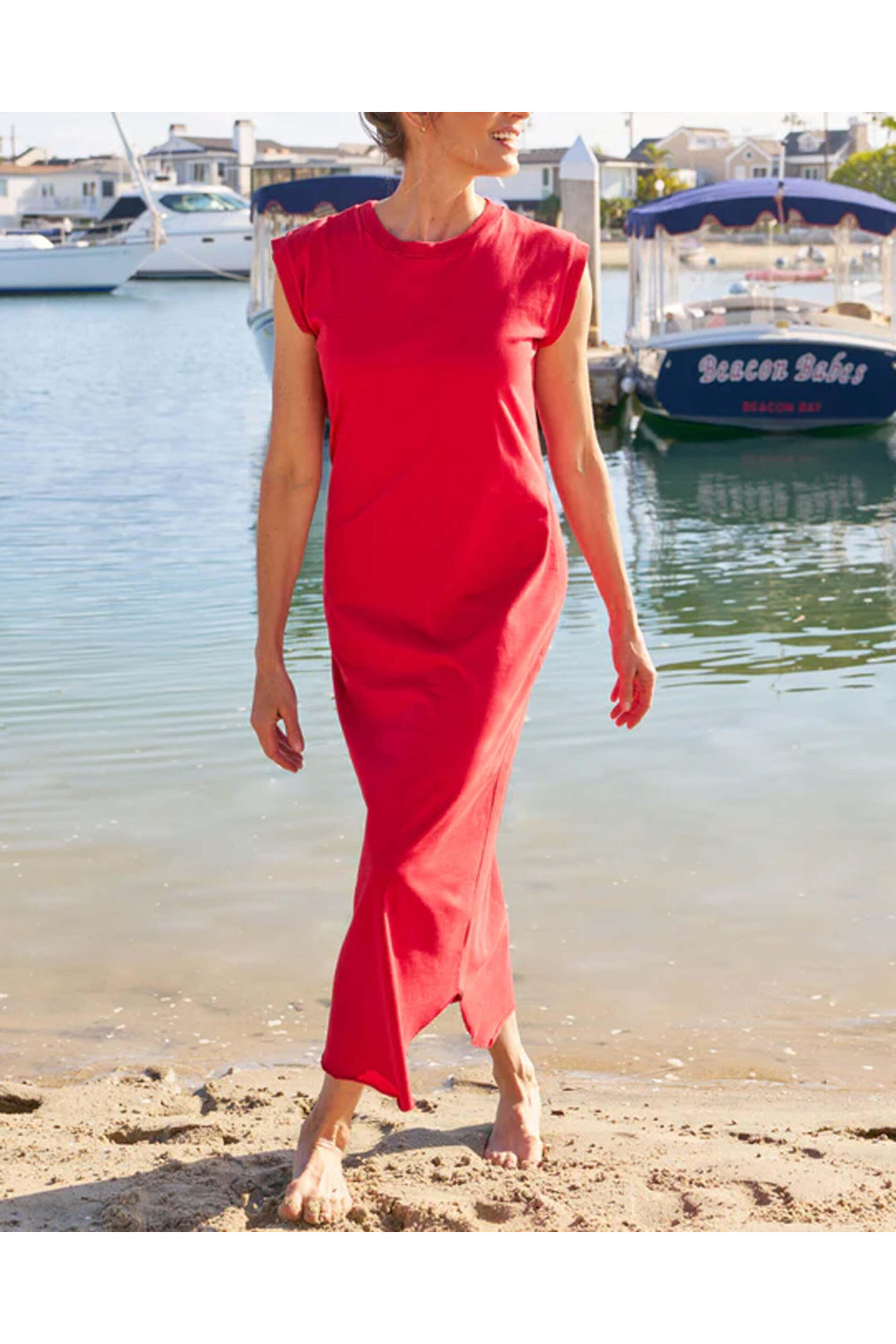 Frank & Eileen - Double Decker Red Cory Vintage Muscle Tee Dress