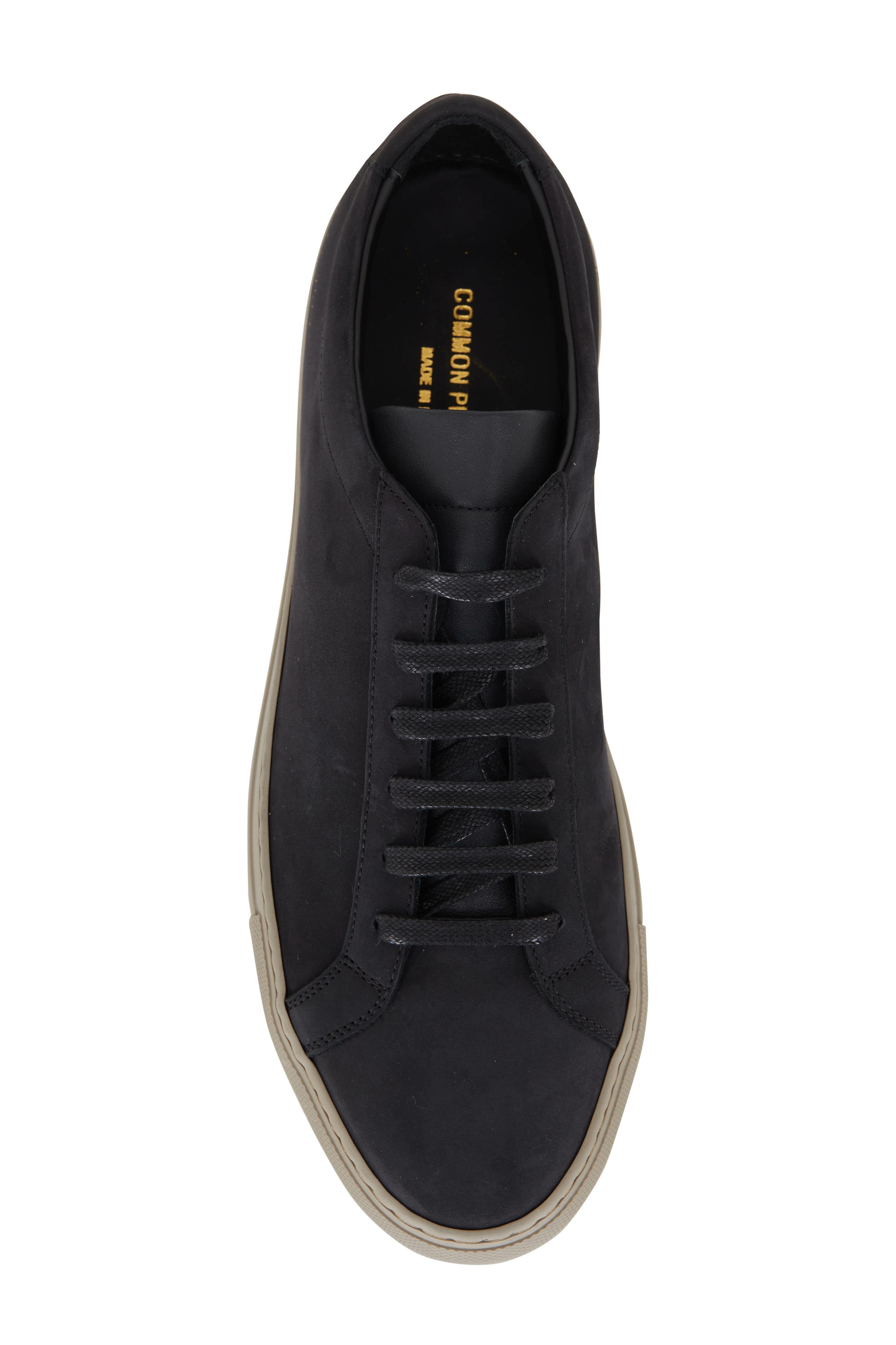 Common Projects - Achilles Black Nubuck Low Top Sneaker