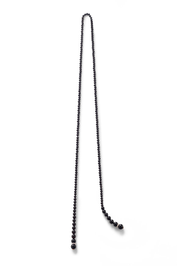 Chantecler 18k Gold Onyx & Diamond Washer Scarf Necklace