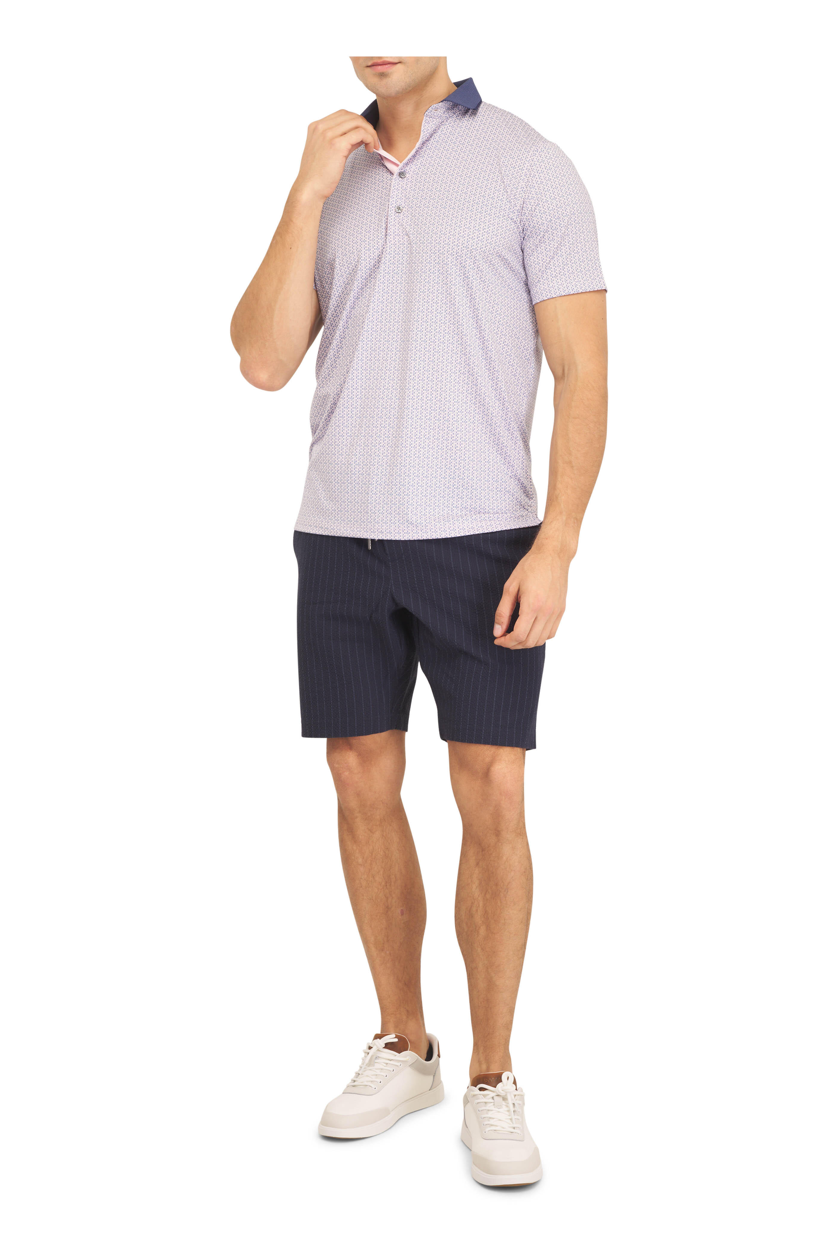 Deke - Indigo 360 Short Supernatural Seersucker Shorts