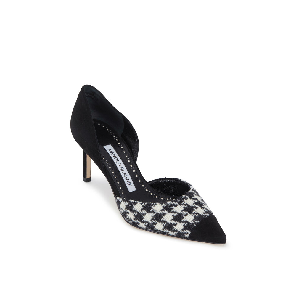 Manolo Blahnik ブラック ポインテッドトゥミュール