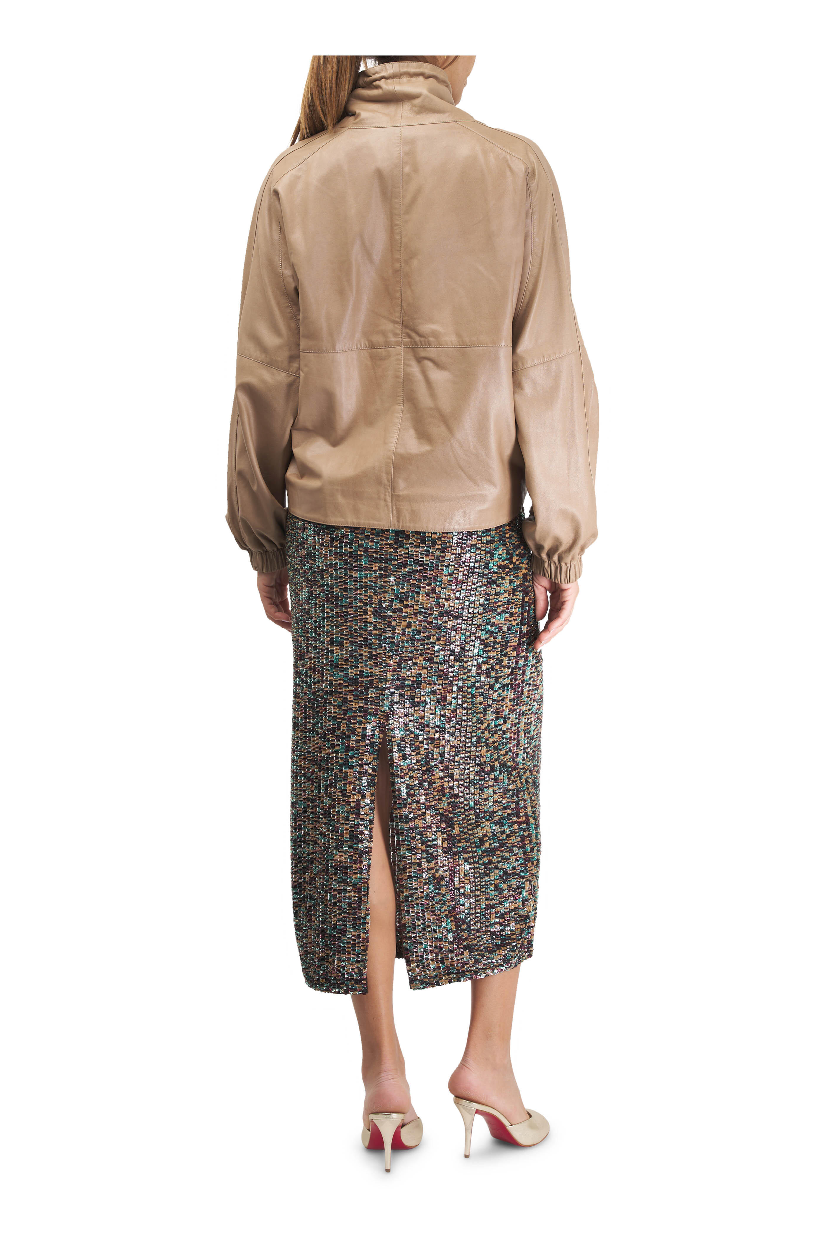 TWP - Sylkie Multicolor Beaded Skirt