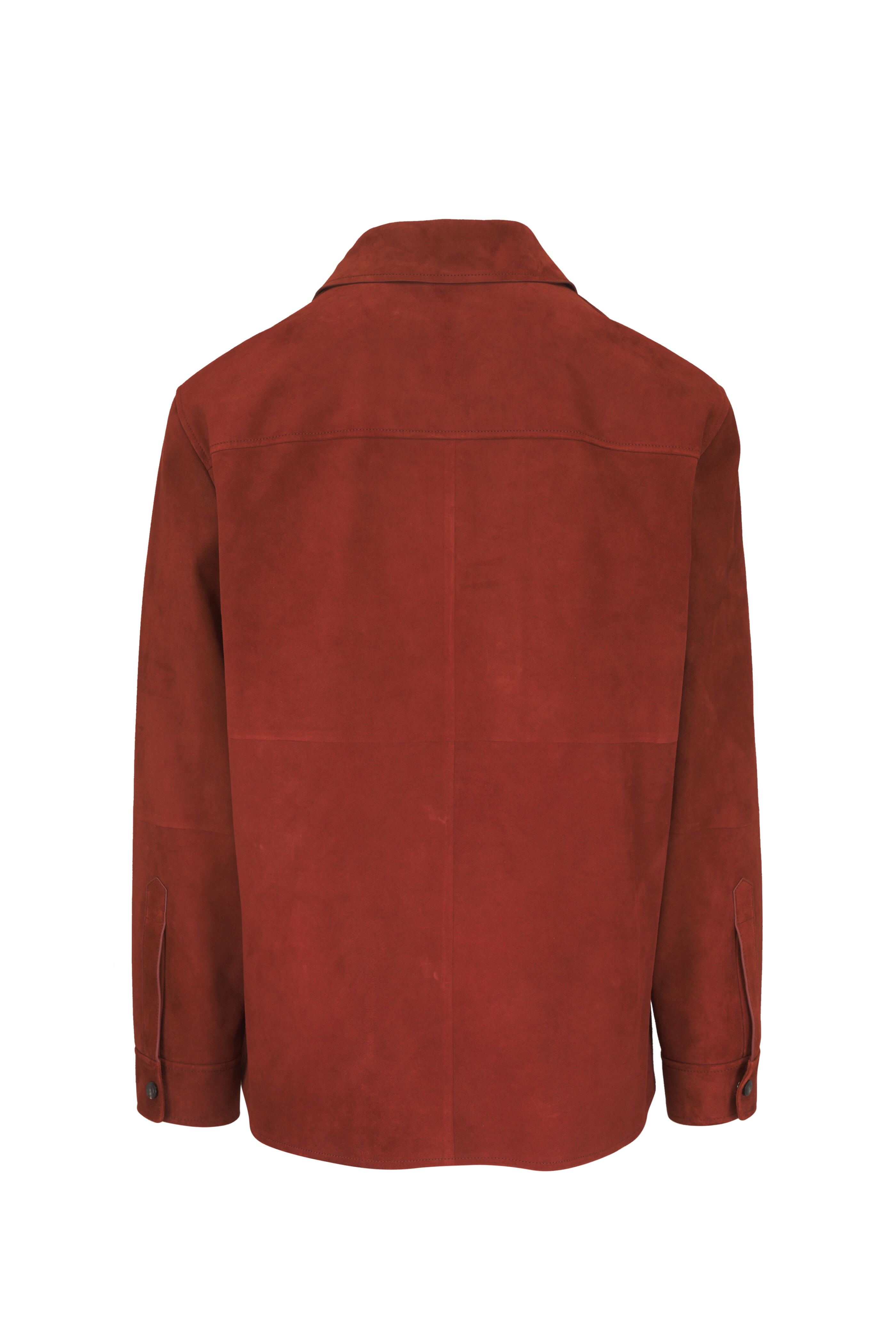 Loro Piana - Seth Brown Suede Overshirt Jacket - view 2