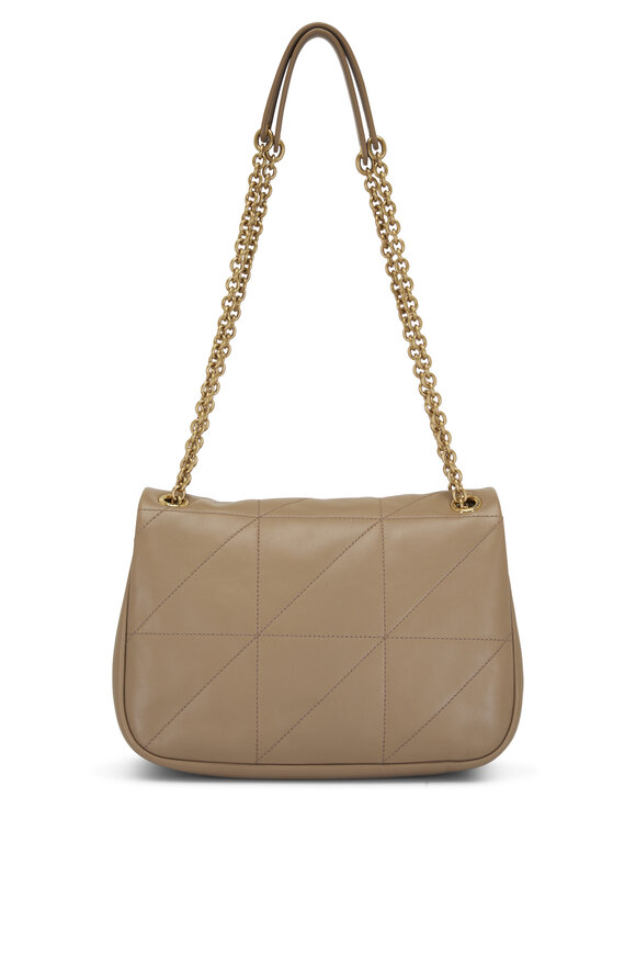 Saint Laurent - Small Jamie 4.3 Taupe Leather Chain Shoulder Bag