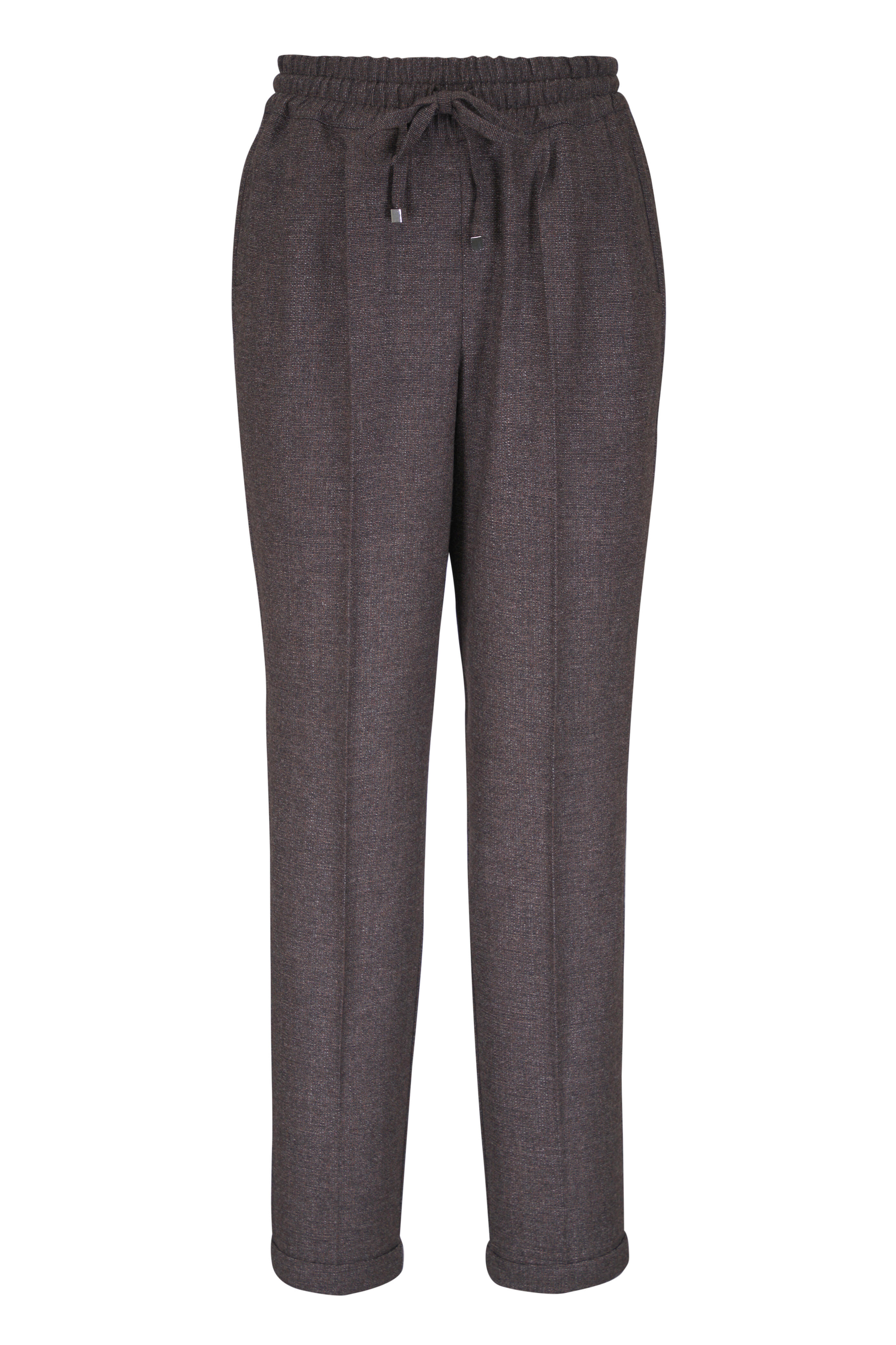 Kiton - Chocolate Tie Waist Jogger - view 1