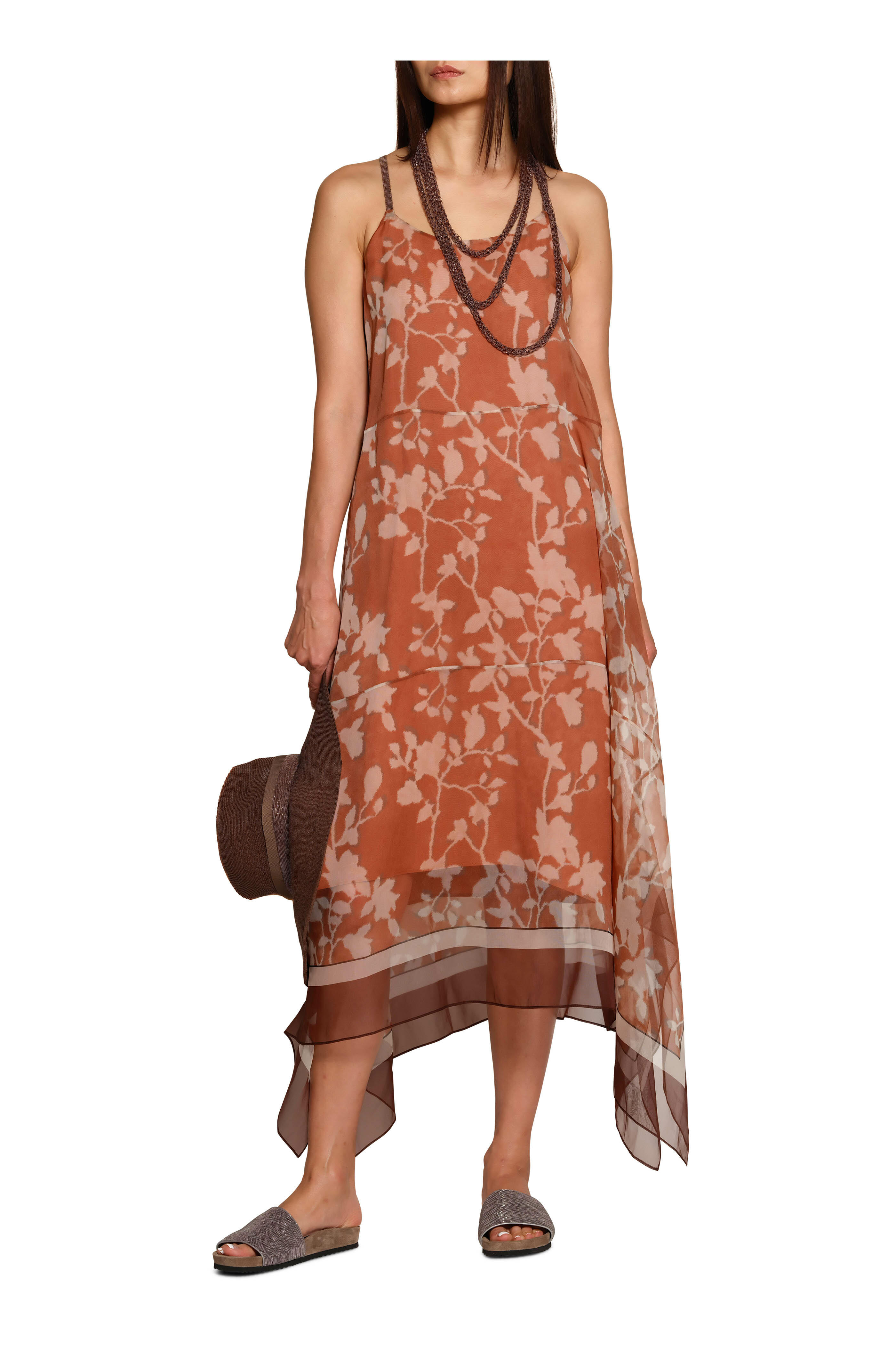 Brunello Cucinelli - Ginger Floral Silk Dress | Mitchell Stores