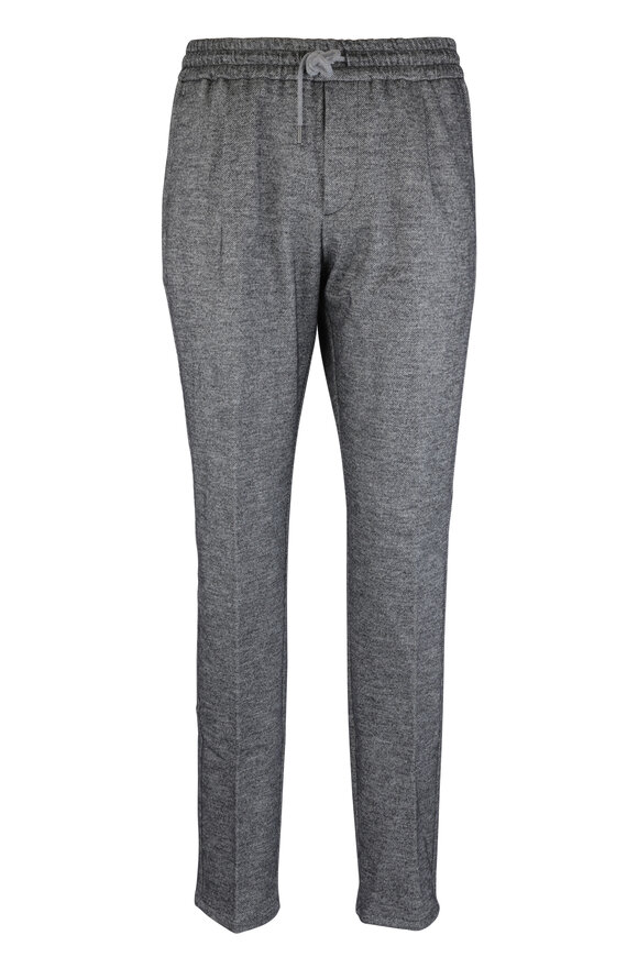 Fradi Coulisse Gray Wool Blend Jogger Pant