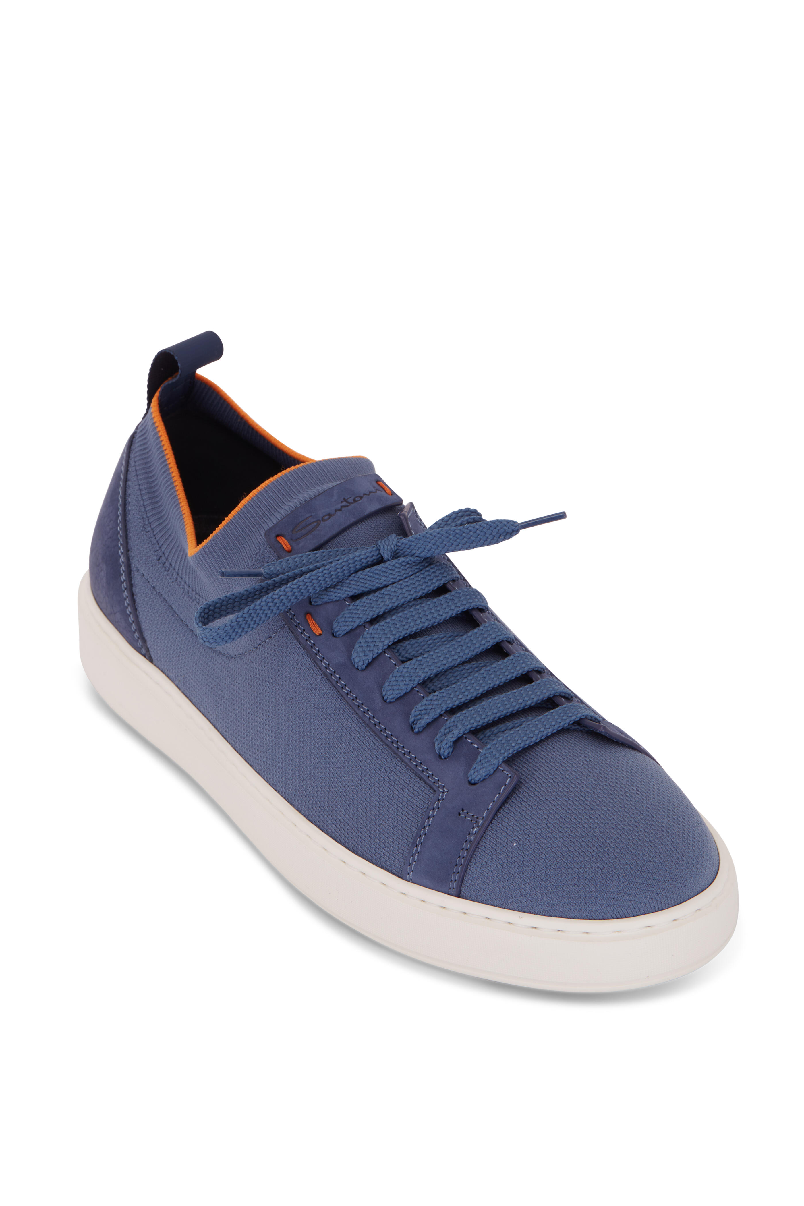 Model Sulier shoe, manufactured blue canasta- teji corks