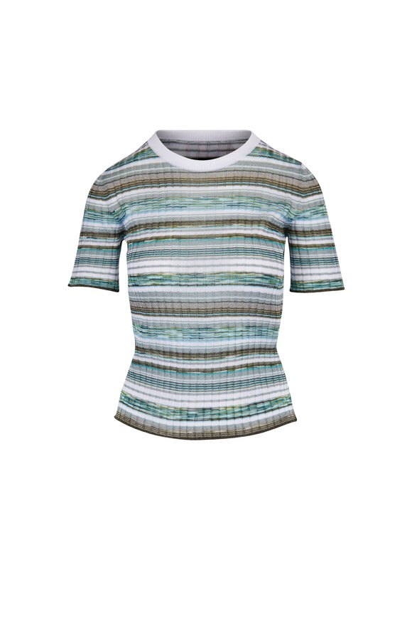 Missoni Multicolor Short Sleeve Crewneck Top - view 1