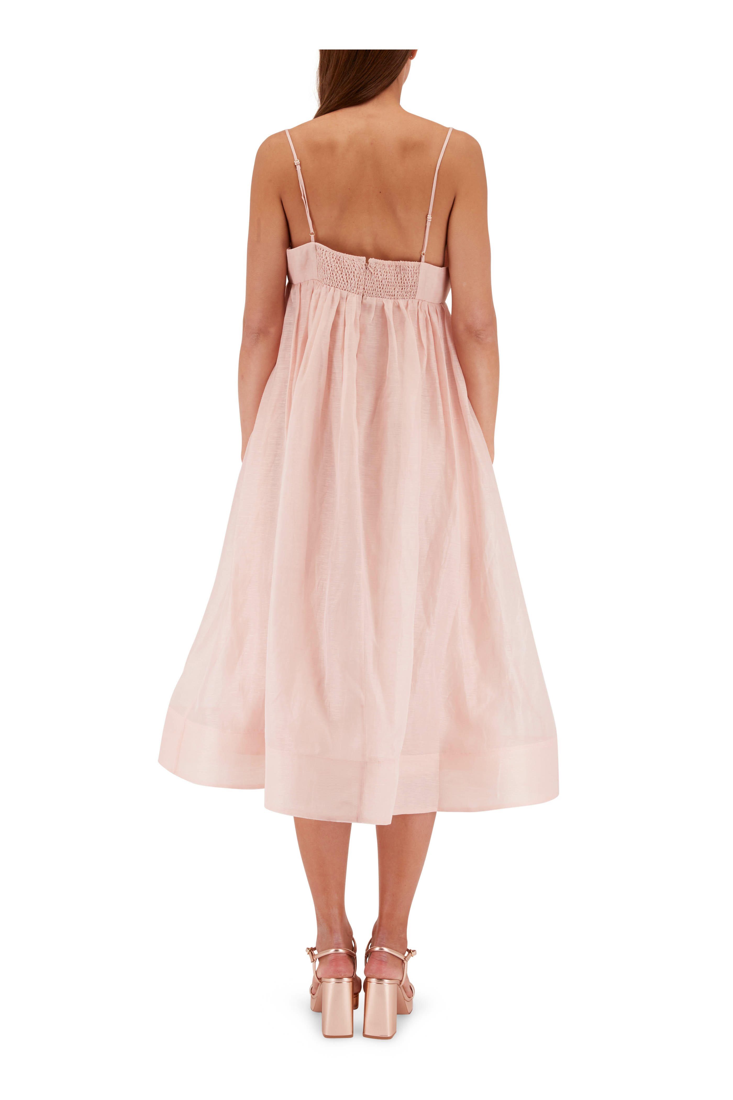 Zimmermann - Dancer Dusty Pink Empire Waist Dress