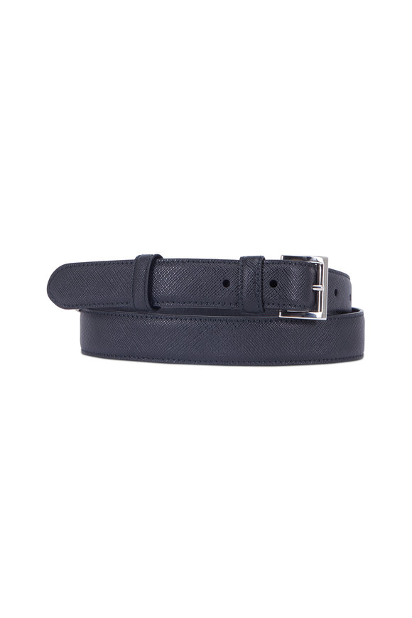 Prada - Black Saffiano Leather Belt