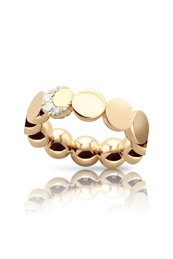 Pasquale Bruni 18k Rose Gold Diamond Luce Ring
