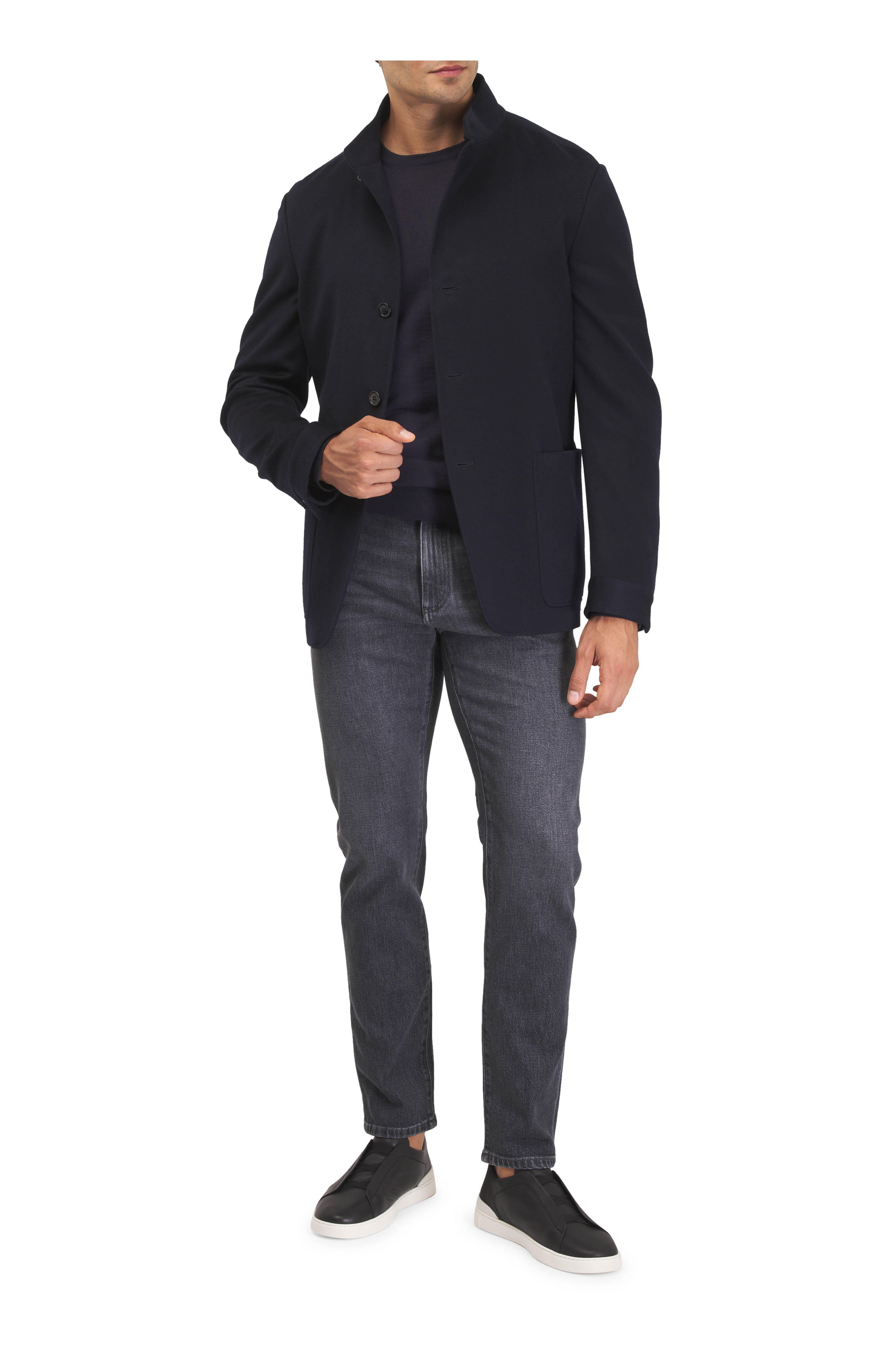 Zegna - Il Conte Chore Navy Cashmere Jacket