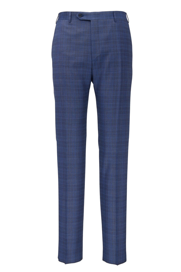 Canali - Royal Blue Plaid Wool Suit