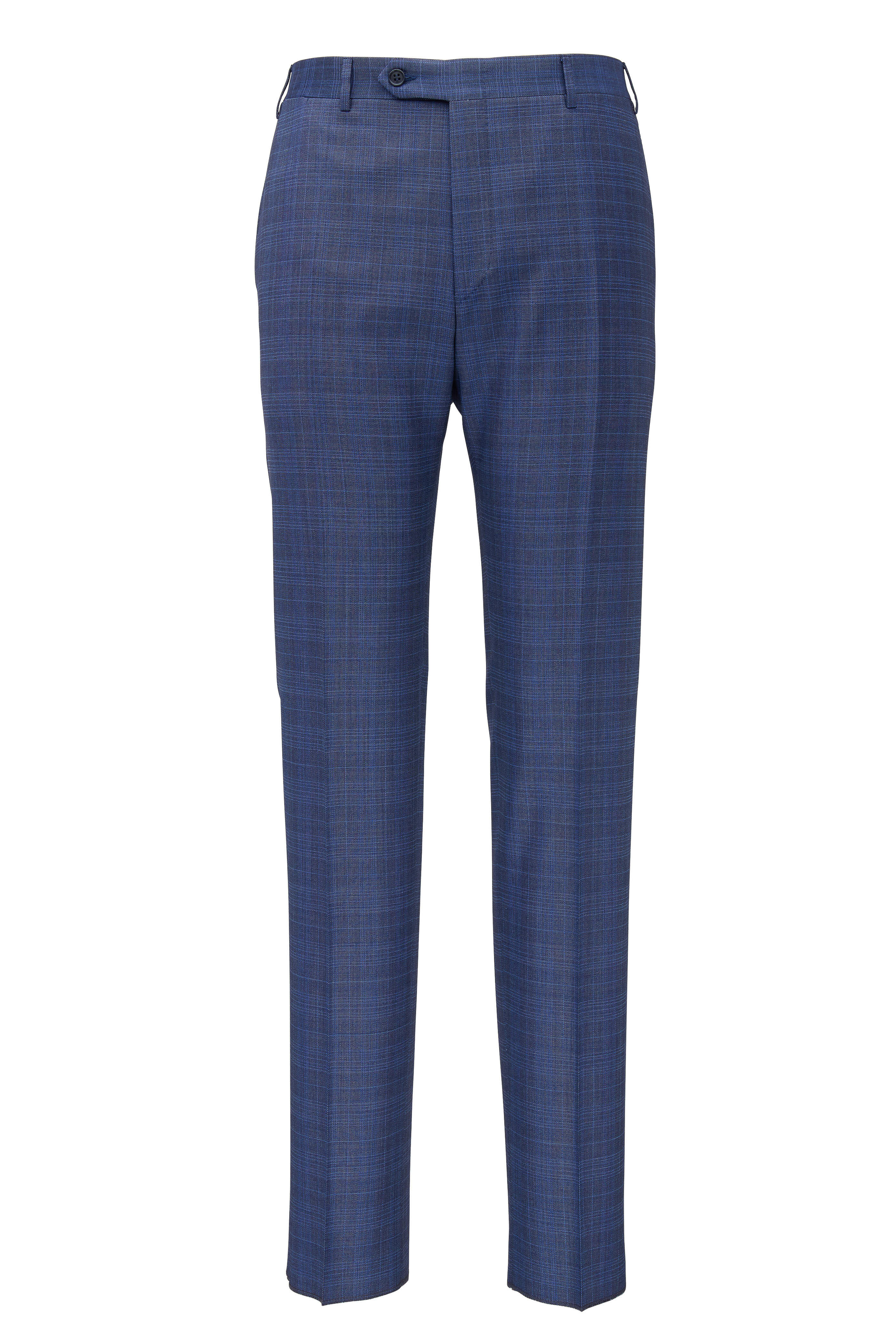 Canali - Royal Blue Plaid Wool Suit | Mitchell Stores