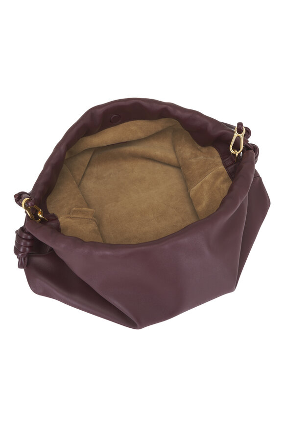 Loewe Large Flamenco Burgundy Chain Shoulder Bag - view 5