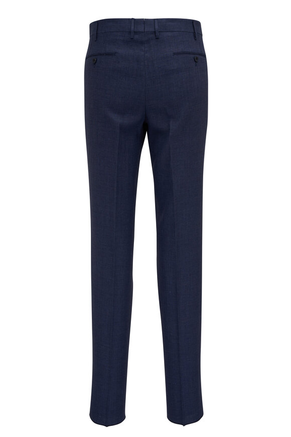 Malcom - Navy Linen Dress Pant 