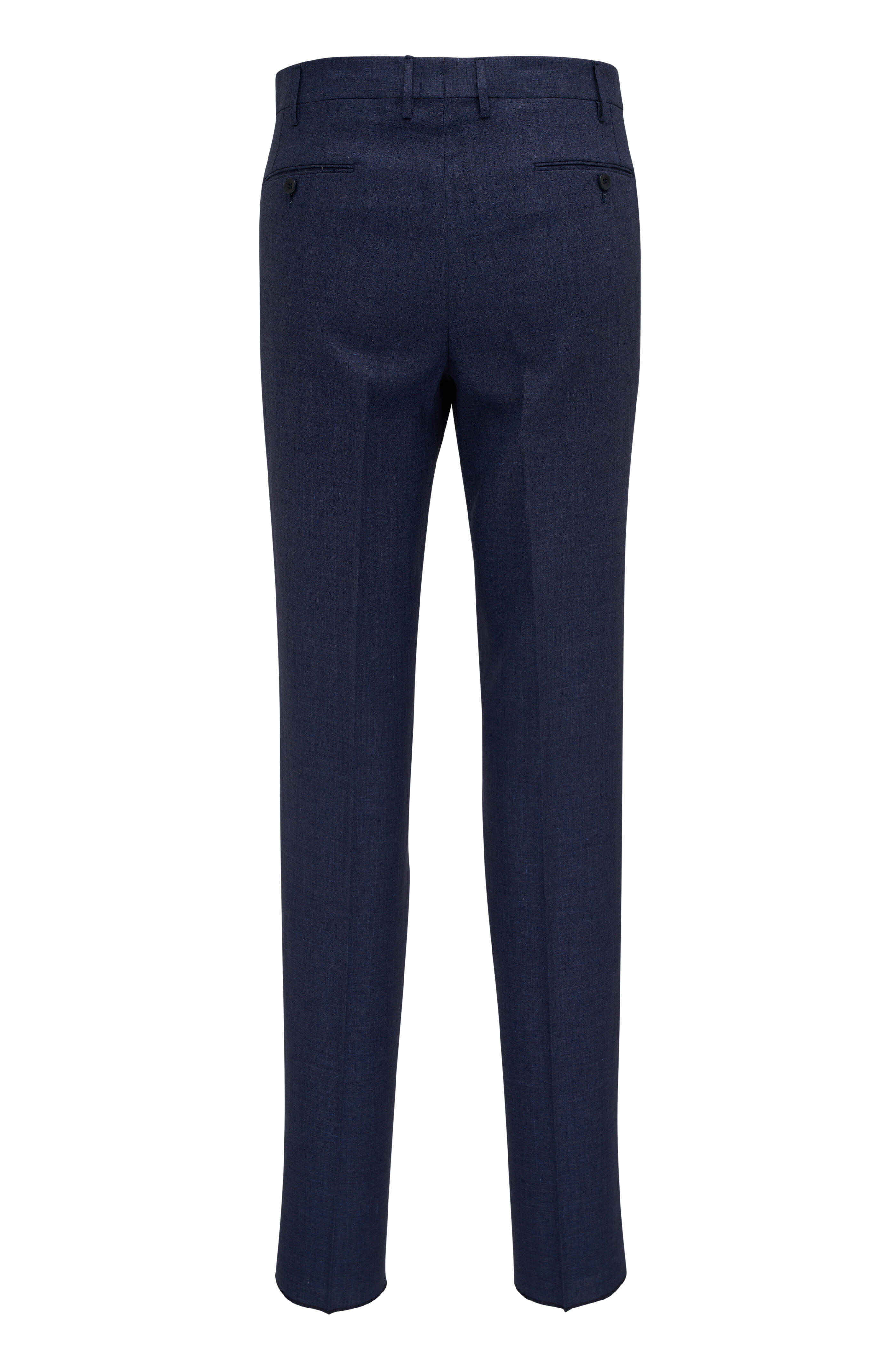 Malcom - Navy Linen Dress Pant | Mitchell Stores