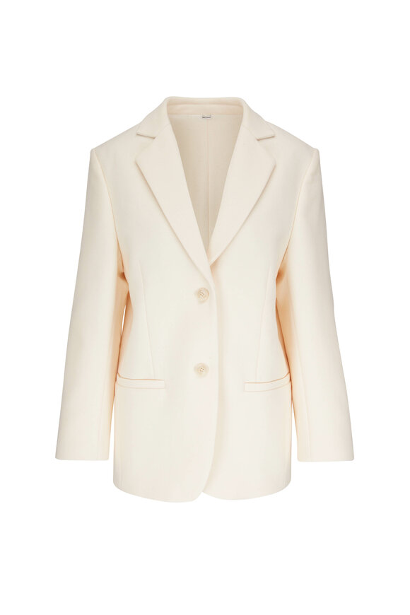 Totême - Longline Melton Macadamia Blazer