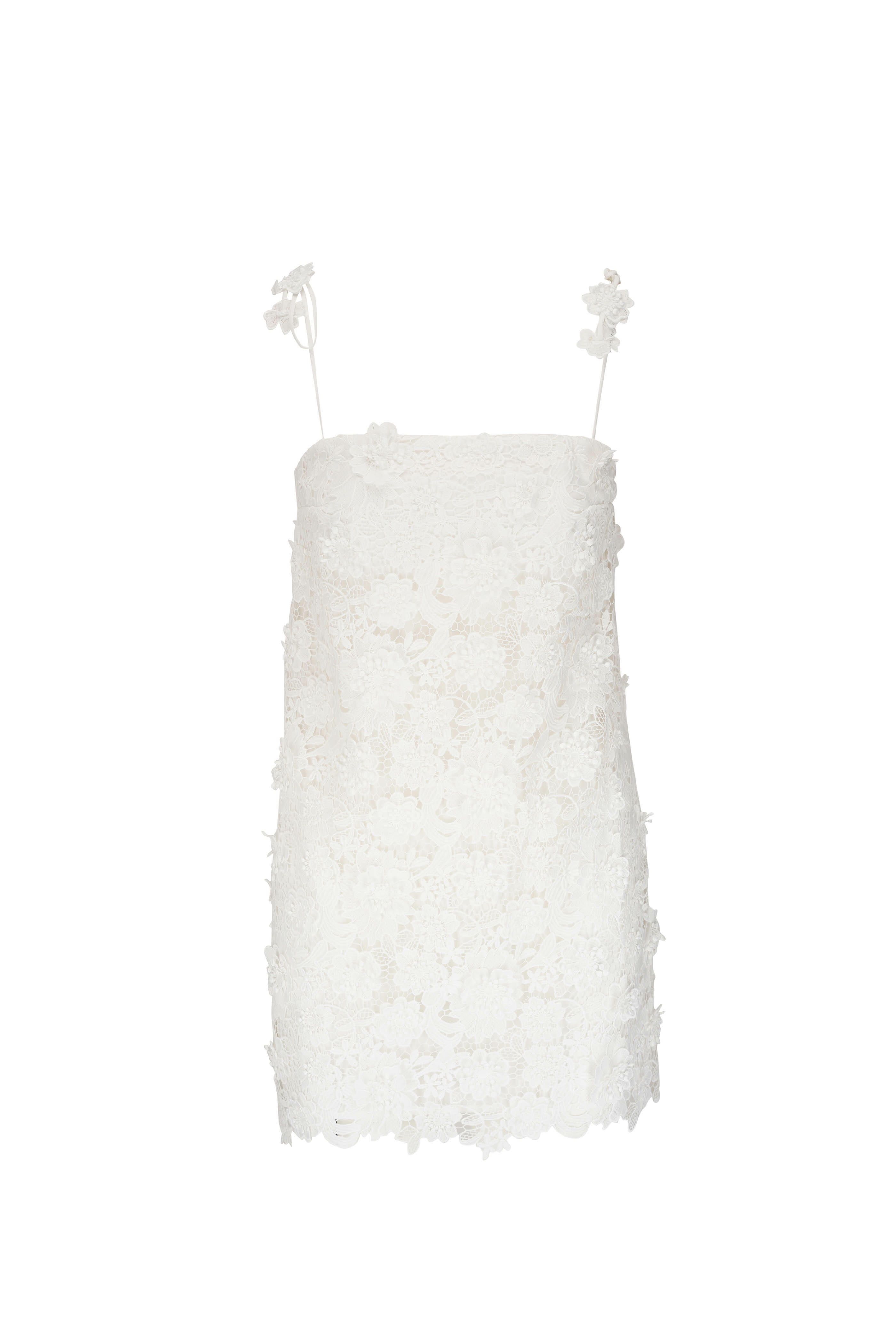 Zimmermann Iris Lace And Cotton Dress in White