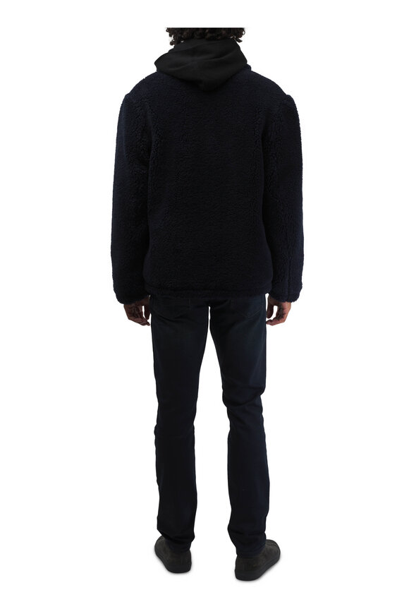 Vince - Coastal Faux Shearling Navy Blue Jacket 