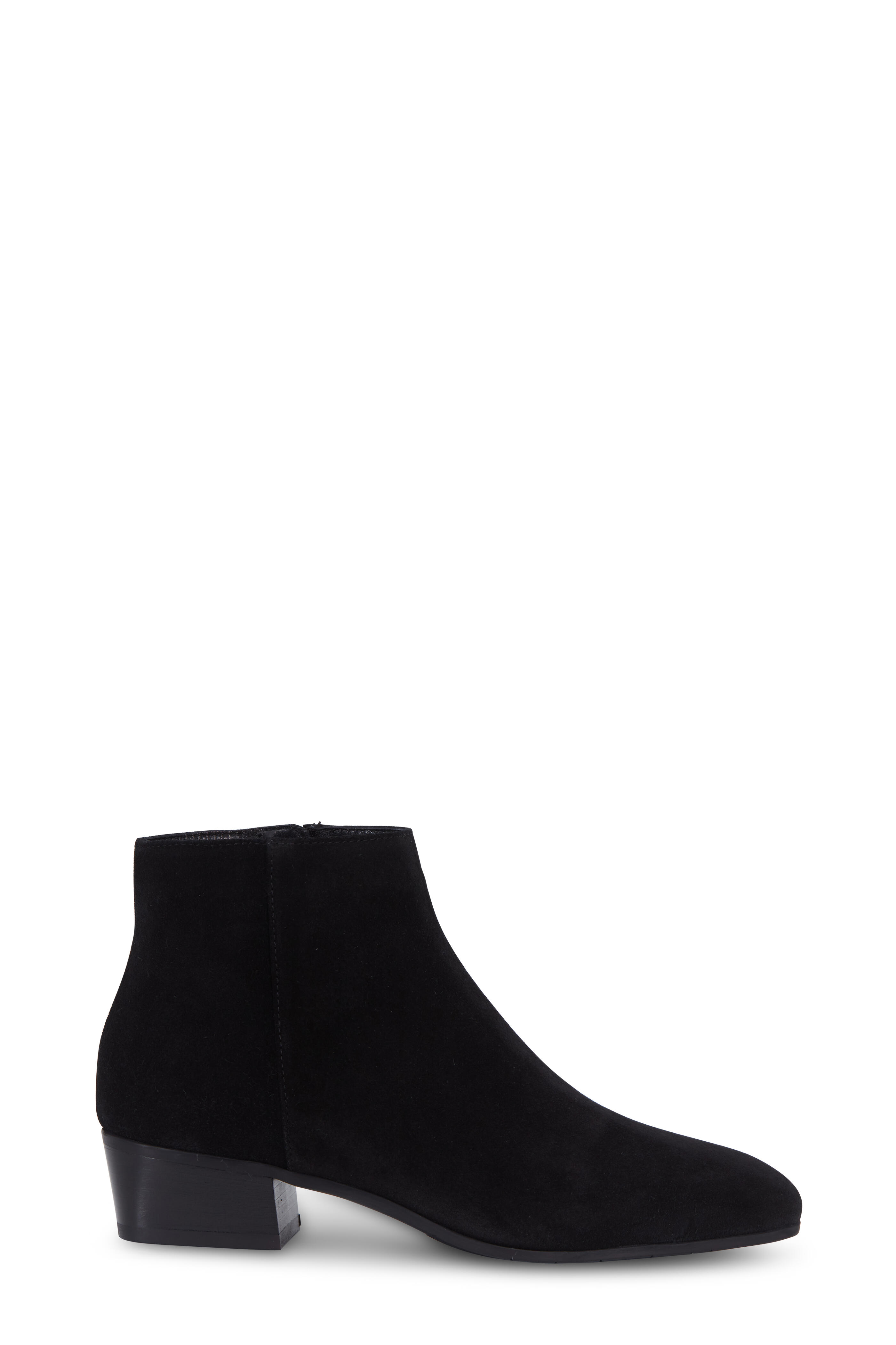 Aquatalia Fuoco Black Suede Weatherproof Bootie 40mm