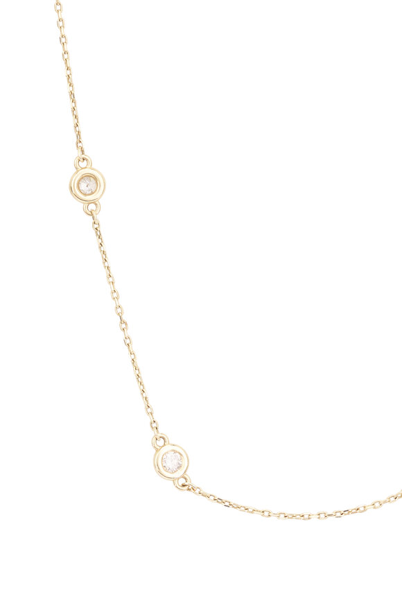 Lowy & Co Diamond By Yard Necklace - view 2