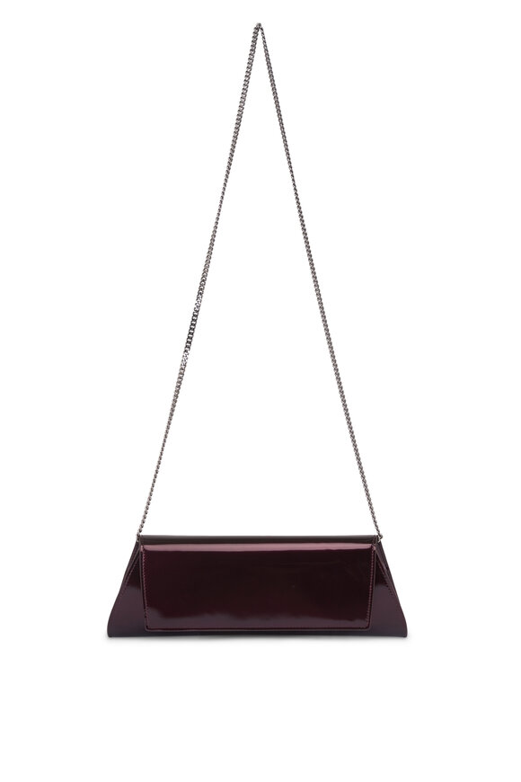 Akris Small Anouk Burgundy Leather Chain Clutch - view 1