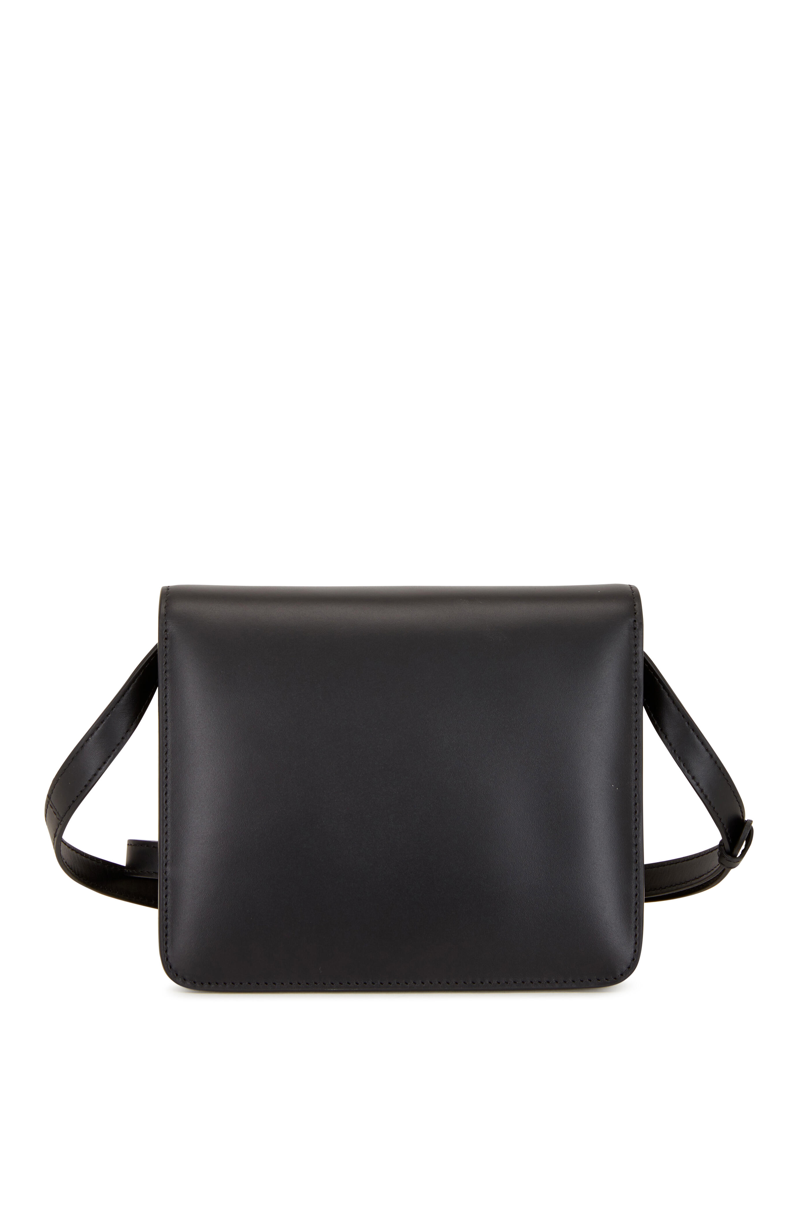 fendi black leather crossbody bag