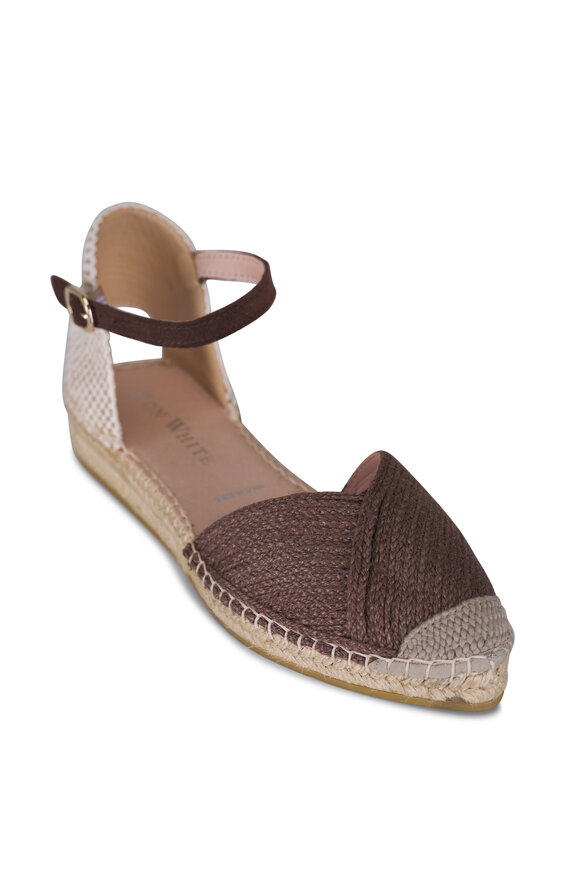 Ron White Yulia Chocolate Flat Espadrille