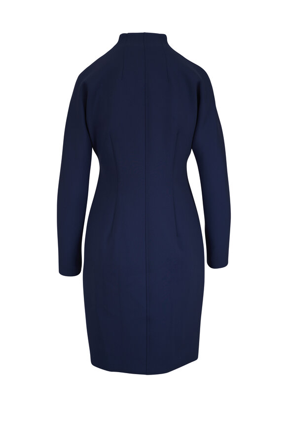 Akris Denim Techno Neoprene Mockneck Dress - view 4